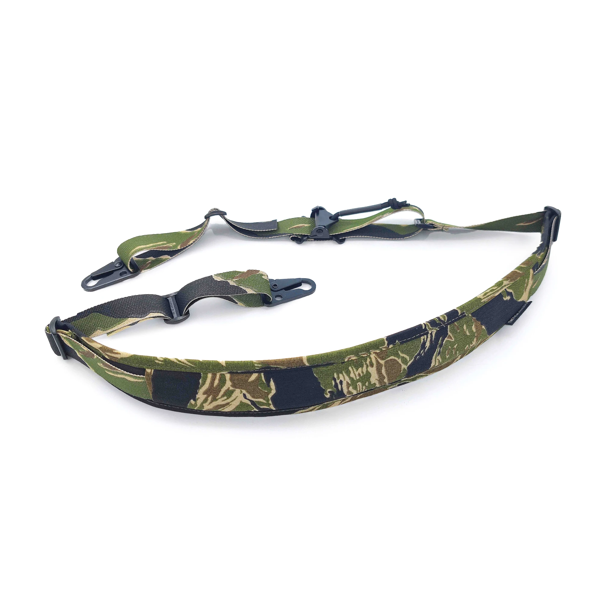 Green Tiger Pattern Camo SLINGSTER Green Tabby Camo Tactical Strap Two-Point Modular Rifle Quick Adjustable Sling