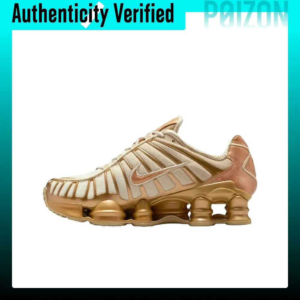 Zapatillas Nike Shox TL Transpirables Unisex Doradas IM7189-113