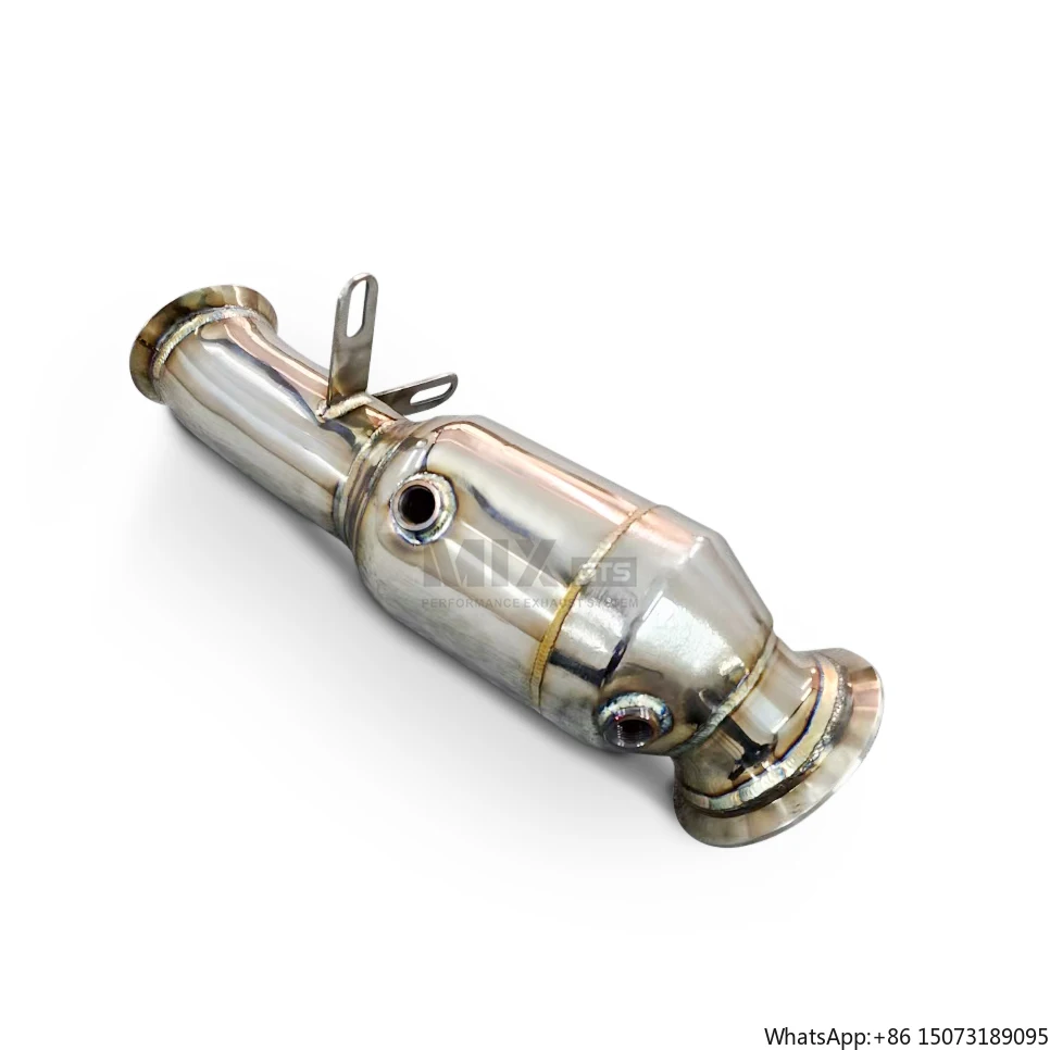 

Exhaust Downpipe for N55 M2 2013+335i 435i M235i F30 F32 F22 Head Section High Quality Exhaust Pipe Exhaust Modification