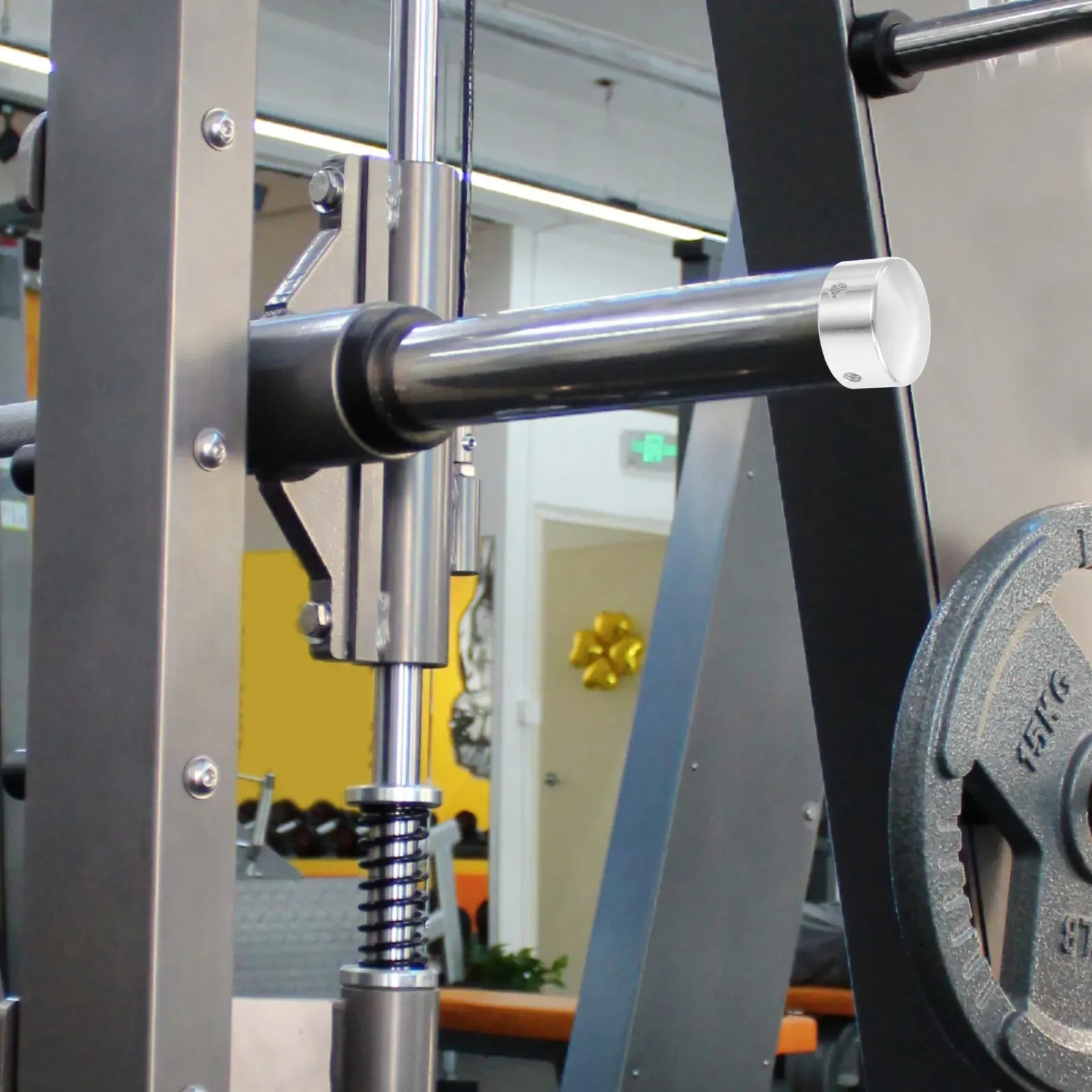 Aluminum Alloy Handle End Caps 2Pcs Secure Grip Strength Training Accessories for Home Commercial Gym