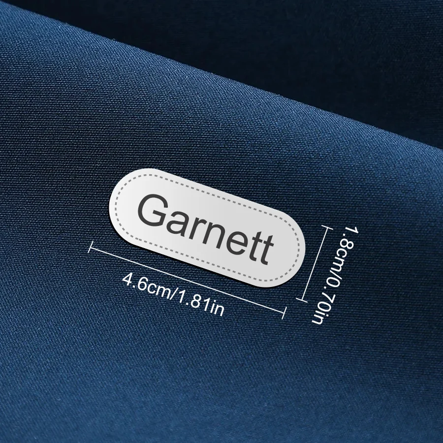 Custom Name Iron-on Fabric Tags, Cotton Material, Machine Washable, for Clothes, Hat, Jeans, DIY Accessories, for Marking Clothe