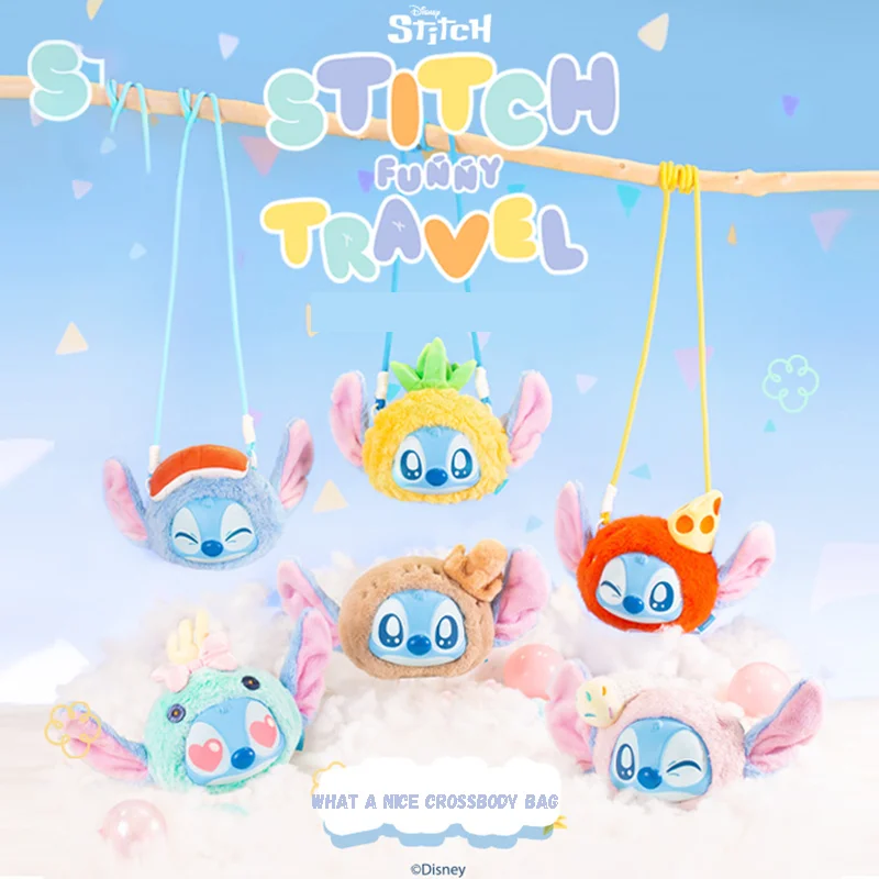 حقيبة كروس من القطيفة من ليلو ستيتش، صندوق أعمى غامض، دمية فضائية لطيفة قابلة للجمع