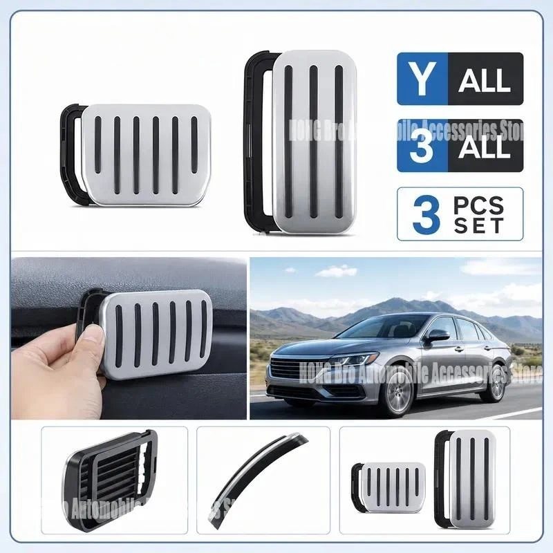 For Tesla Model Y Juniper Model 3 Highland Accelerator Brake Pedal Cover Anti Slip Foot Rest Pad Accessories