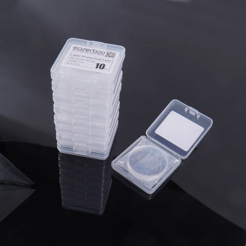 100PCS Laser Protective Windows Lens 24.9x1.5  27.9x4.1 18x2 20x2 20x3 1064nm Optical Lens for Laser Cutting Laser Welding Lens