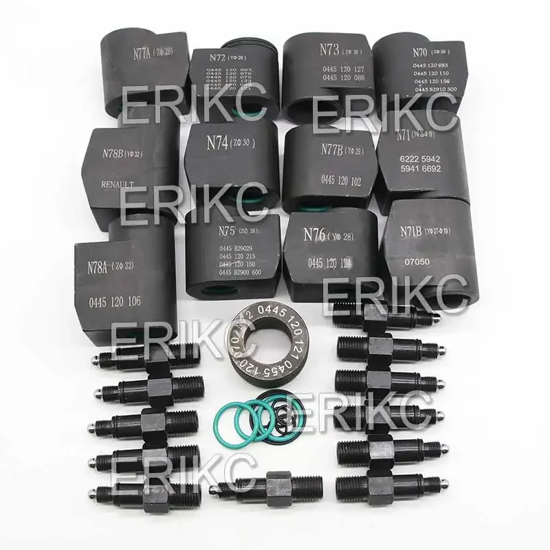 ERIKC E1024002 New Diesel Injector Dismantling Tools and Repair Equipments to Hold Injectors on Test Bench Total 12 Pieces