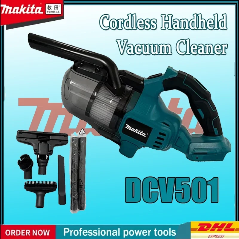 

Makita DCV501 Cordless Handheld Vacuum Cleaner Portable Brushless Vehicle Mounted Floor Cleaning Tool for Household Power Tools