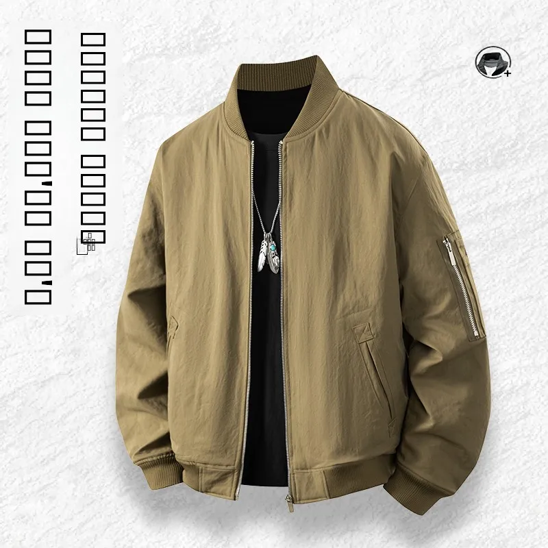 

Мужская свободная спортивная куртка в американском ретро-стиле для активного отдыха, осенне-зимняя, с длинными рукавами, на молнии