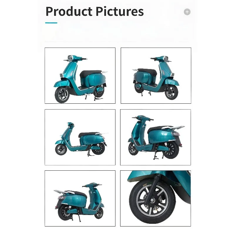 Motocykle elektryczne Zuimi z wysoką prędkością i klasy premium 72V / Skutery Coco 48V / Rowery miejskie dla dorosłych, dwukołowe rowery elektryczne