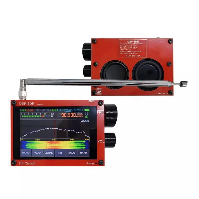 Malachit SDR dickes Modell Hand funkgerät Profession elle Software Radio Vollband DSP Quad PCB Multifunktion radio
