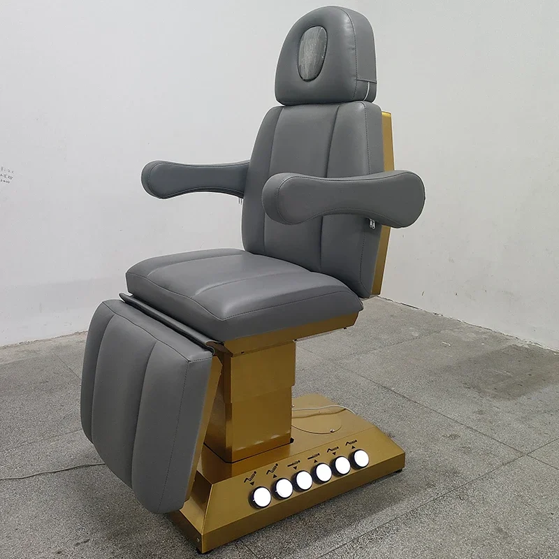 

Latest Design Electrical Massage Tle Gold Base With Light Spa Lash Bed Electric With 3 Motors