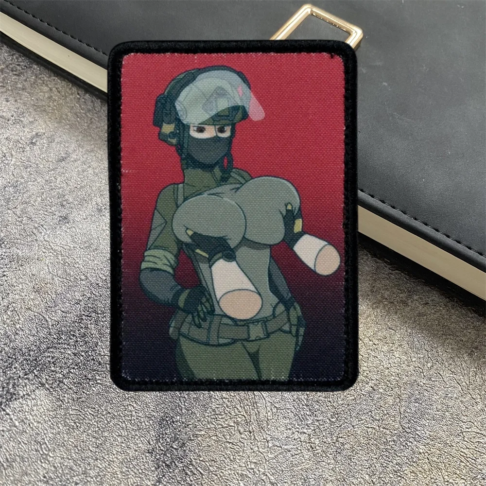 

"Polymer" Sexy Girl Morale Badge Printed Patch Tactical Chevron Military Hook and Loop Armband Backpack Hat Accessories Stickers