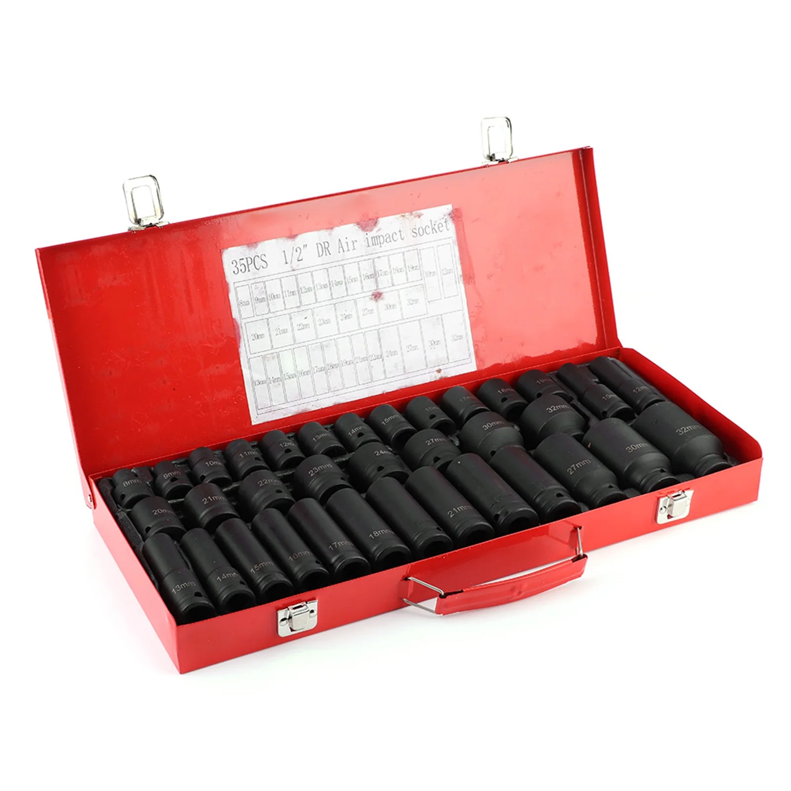 Sechskant-Bit-Steckschlüsselsätze, metrisch, für 1/2-Zoll-Antrieb, Ratsche, 6-Punkt-Spitze, Arbeitswerkzeug-Steckdosen