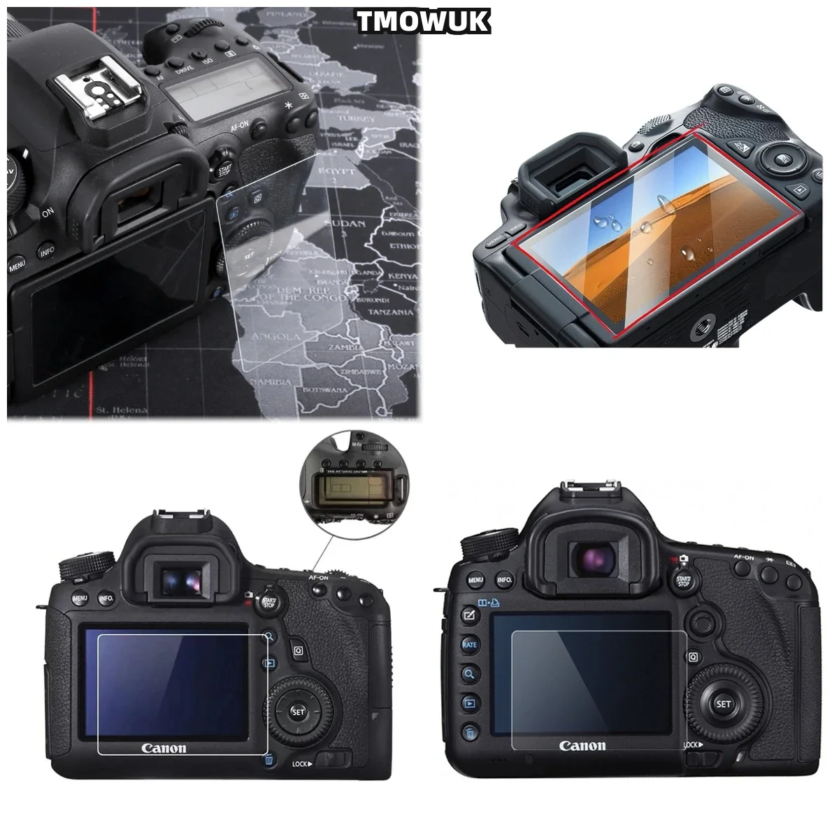 For Canon 3000D 4000D, Transparent 9H Glass Guard, Superior LCD Protection Against Scratches