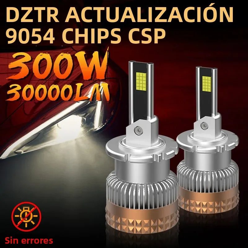 Bombillas LED para Faros Delanteros DZTR D1SD3S D2S D4S D5S D8S, Canbus HID a LED, Plug N Play, Reemplazo de Faros para Automóviles, Conversión de Luces de Coche, Potentes