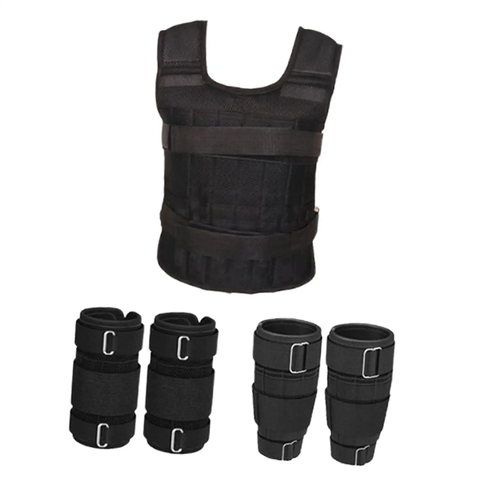Functional Weighted Vest with Wide Shoulder Straps Workout Equipment for Strength Training and Running
