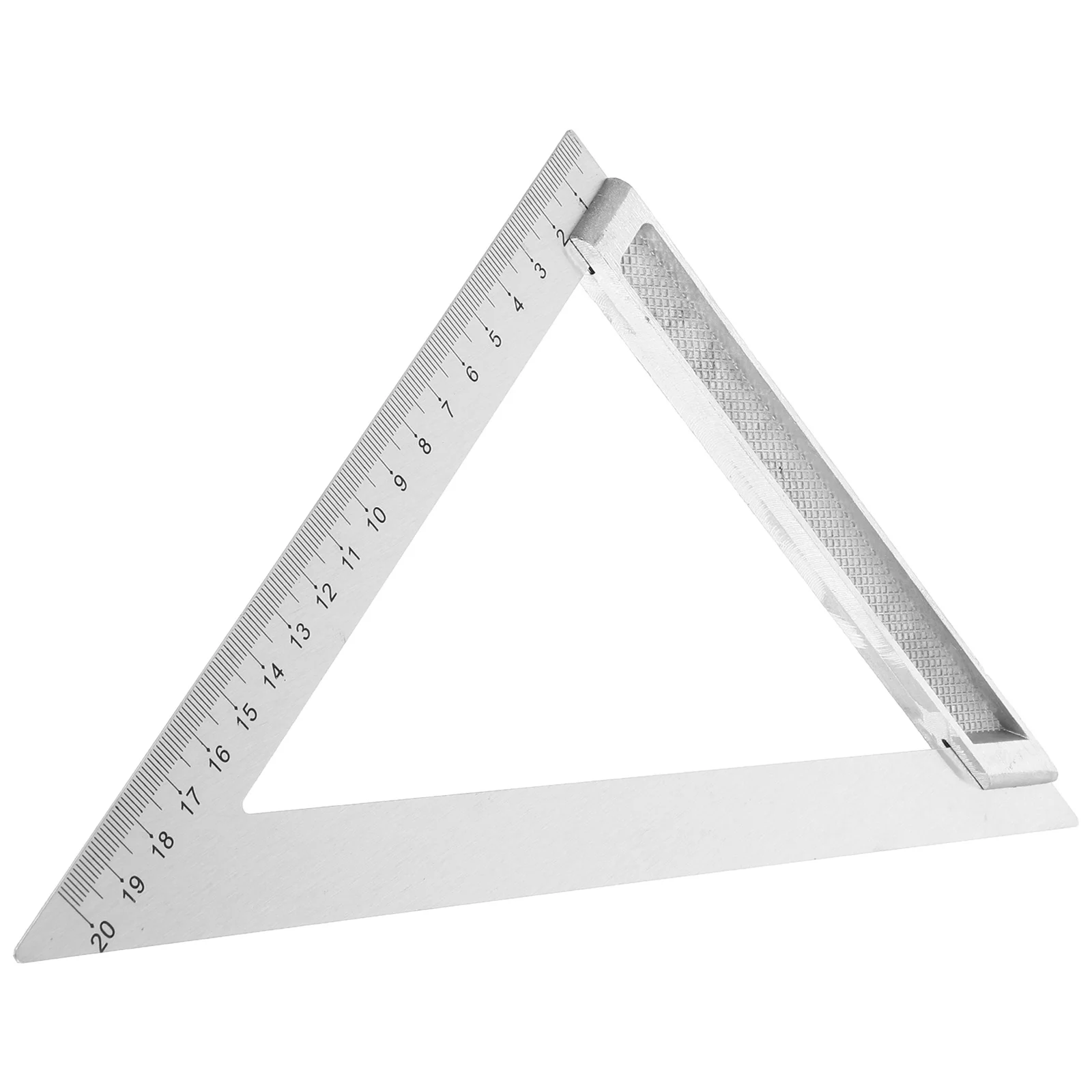 

Wide Seat Triangle Ruler 200mm Aluminum Precision Tool for Drawing Surveying Architecture Engineering Projects Stable Design