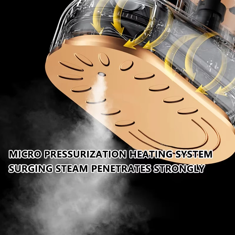 مُبخّر ملابس صغير مكواة البخار المحمولة السفر للملابس الكي الرطب الجاف مكوّاة 220 فولت/110 فولت السفر الحديد