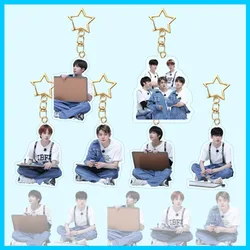 LLavero de acrílico KPOP Soobin Yeonjun HD, 6 piezas, Taehyun, Hueningkai, Beomgyu, figuras de acción, accesorios para bolsos, regalos para fanáticos