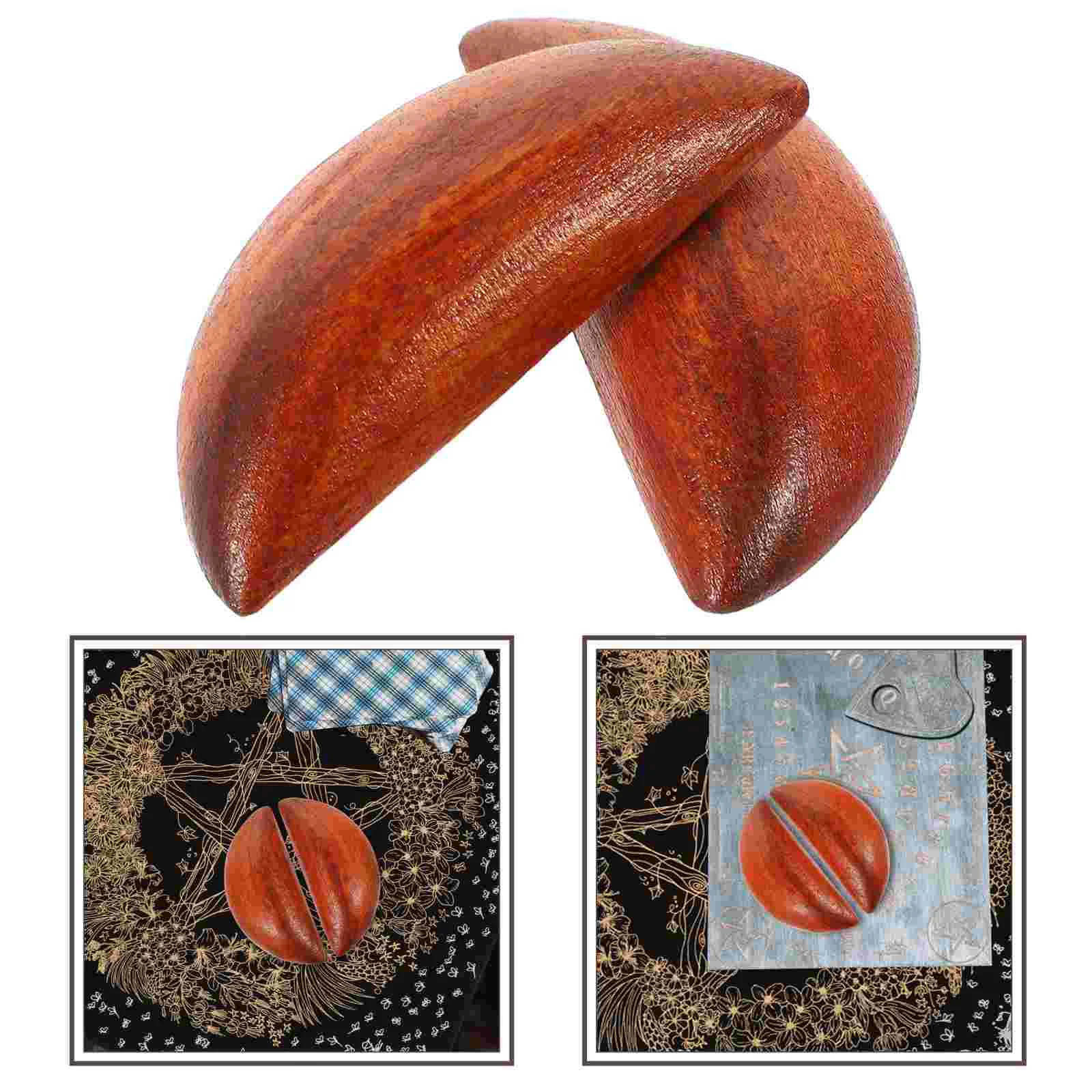 Herramienta de adivinación Gua de madera de Durazno tradicional, copa de ritual taoísta Yin Yang, taza decorativa para el hogar, taza Gua para meditación Cosplay, 2 uds.