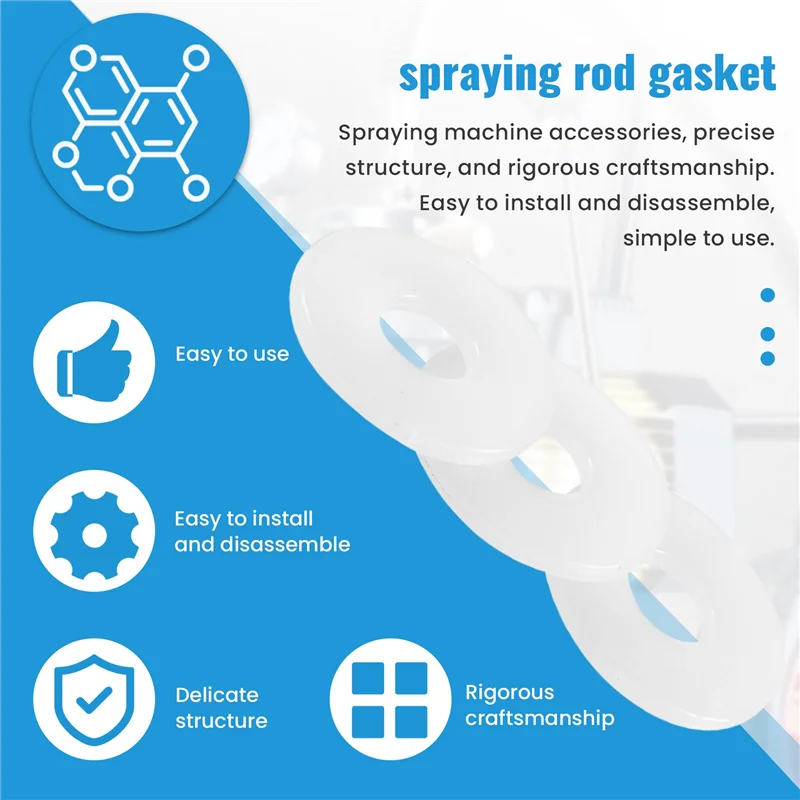 ABRB-20Pcs Machine de pulvérisation sans air outil joint de tige d'allongement joint de tige de pulvérisation accessoires de Machine de pulvérisation sans air