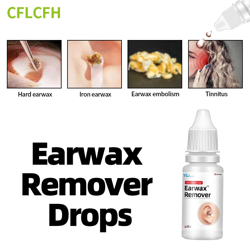 

Ear Wax Cleaner Ear Drop Apply To Otitis Bacterial Infection Ears Pain Tinnitus Ear Pick Remover Earwax Drops 10Ml