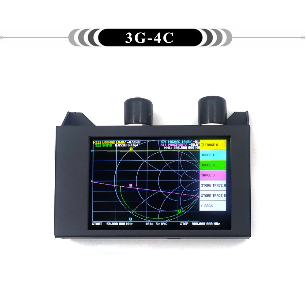 4 Inch Display 3G Vector Network Analyzer SAA-2N NanoVNA V2 Antenna Analyzer Shortwave HF VHF UHF Vector Network Analyzer Retail