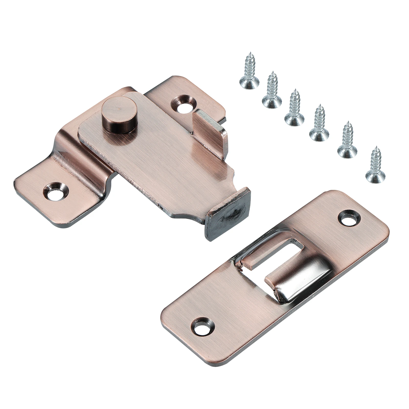 

Stainless Steel 90-degree Door Buckle Sliding Door Lock Door Latch Safety Anti-theft Lock Right Angle Hasp Buckle for Most Locks