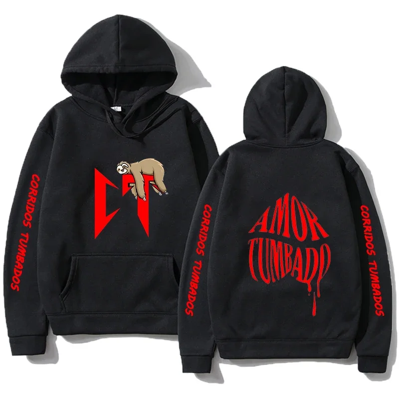 Corridos Tumbados Hoodies Men Fashion Natanael Cano Long Sleeve Sweatshirts Women Cool Casual Harajuku Hooded Pullover Sudaderas