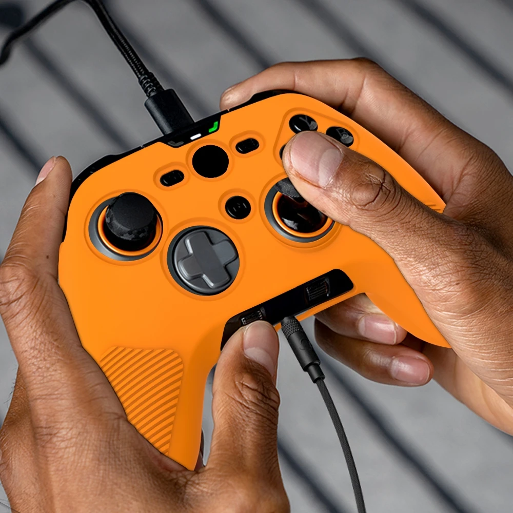 Para scuf valor pro controlador de jogos silicone capa protetora anti gota à prova de poeira caso de pele macia acessórios do jogo
