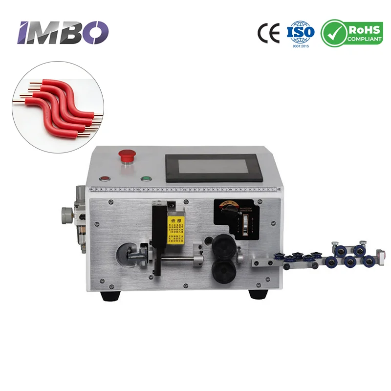 Automatic Wire Cutting Stripping and Bending Machine 0.1-6mm² PLC Touch Screen 800-1500 Pcs/H