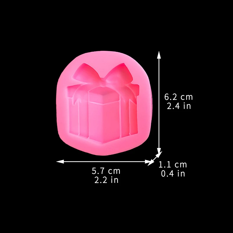 Gift Box Shaped Silicone Mold Kitchen DIY Cake Baking Decoration Chocolate Mold Fondant Cake Edge Making Tool