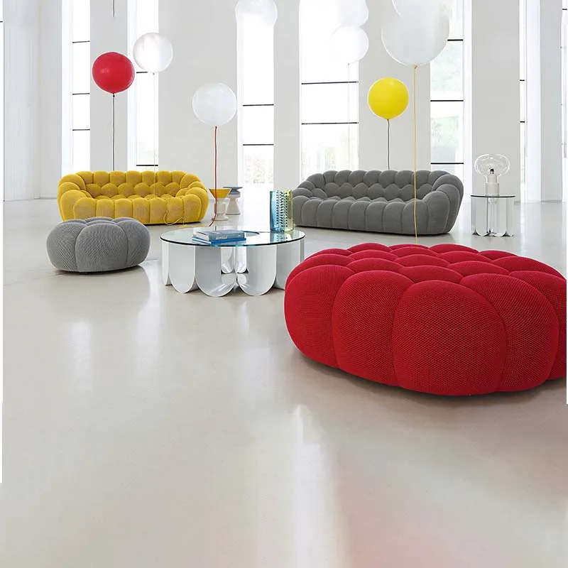 Italian design luxury Nordic online celebrity honeycomb bubble sofa simple modern new sponge leisure lazy sofa.