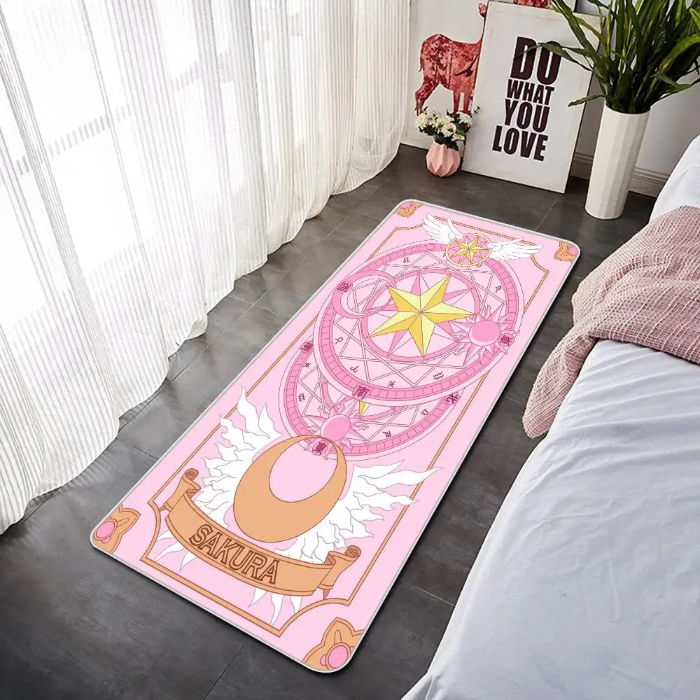 Cardcaptor Sakura Entrance Doormat Bath Mats Non-slip Mat Entrance Of House Custom Carpet Kitchen Foot Mat Rug Carpets