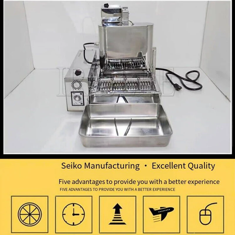 Máquina Automática Eléctrica para Hacer Donuts, Freidora de Donuts de 4 Filas, 110V 220V