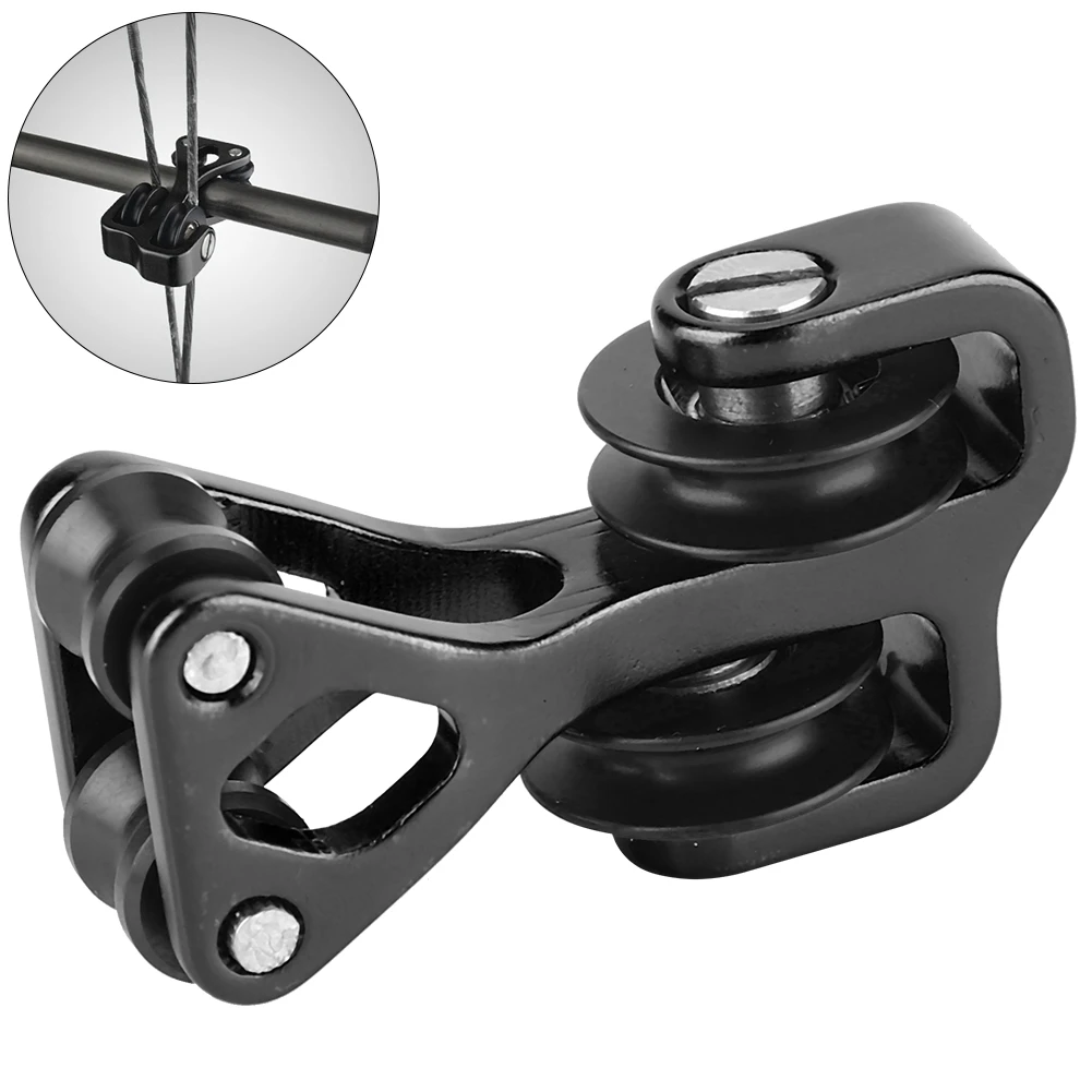 Cable Slide String Splitter Bow String Separator Aluminium Alloy Archery Compound Bow Cable Slide String Splitter Roller Glide