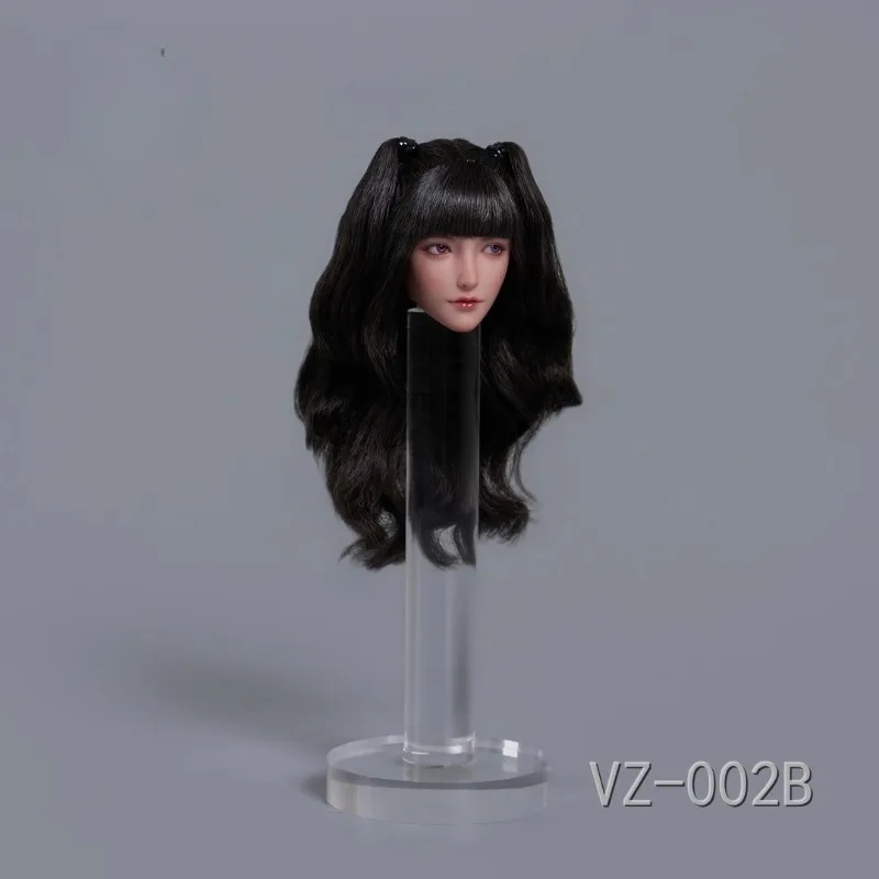 Pre-sale Vz-toys 1/6 Scale Vz-002 Toys Long Hair Mobile Eye Beauty Head Carving Model Dolls Decor for 12'' Action Figures Body