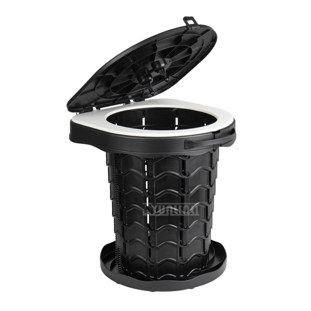 Portable Camping Toilet , Foldable Commode for RV, Car, and Emergency