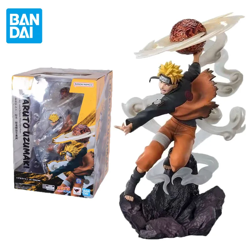 BANDAI Original Figuarts ZERO NARUTO Anime Figure Uzumaki Naruto Sanfo Action Figure Toys for Boys Girls Kids Birthday Gifts