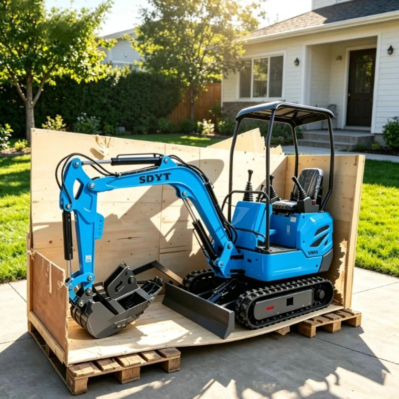 Fast Delivery 1.5Ton Mini Excavator Multi-function Crawler Mini Excavator Optional Attachments For Farm Digging Land Levelling view 3