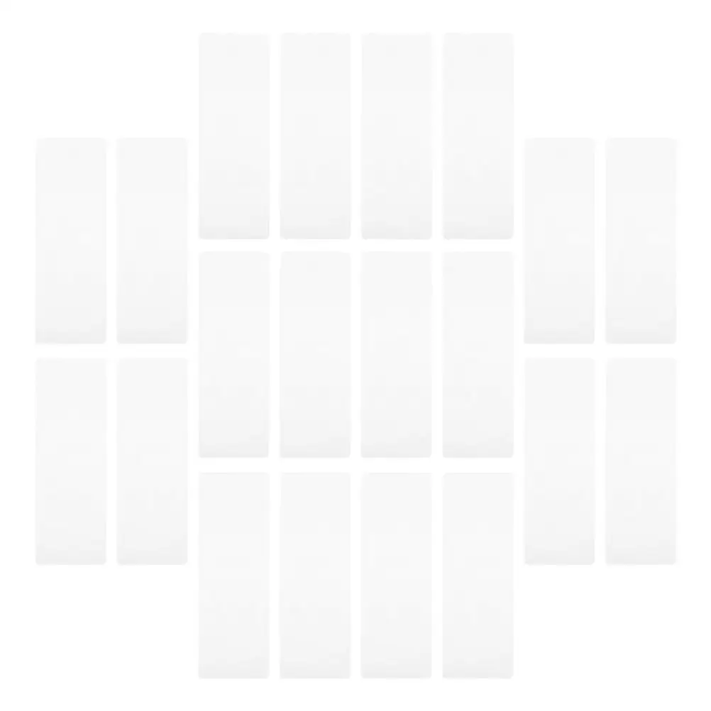 20 Pcs Bookmark Cover Sleeves Craft Transparent Marker Covers Blank Photobooth Frames Laminating Pouches Student