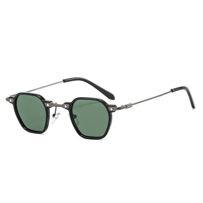 Neue Quadratische Retro Steam Punk Sonnenbrille Männer Frauen Runde Shades Gradienten Gläser Klare Linse Vintage Fahren Brillen Ozean Farbe – Detail 6
