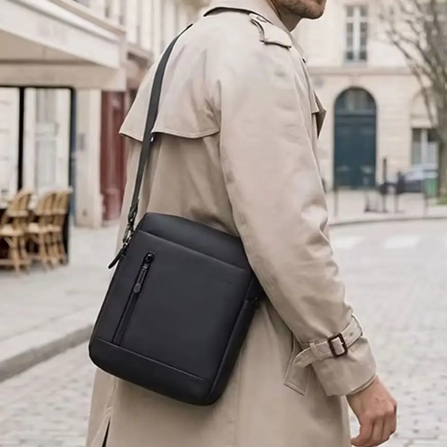 MARK RYDEN Minimalist Vertical Crossbody Bag Lightweight Oxford Water Resistant Phone Shoulder Bag For Daily Travel