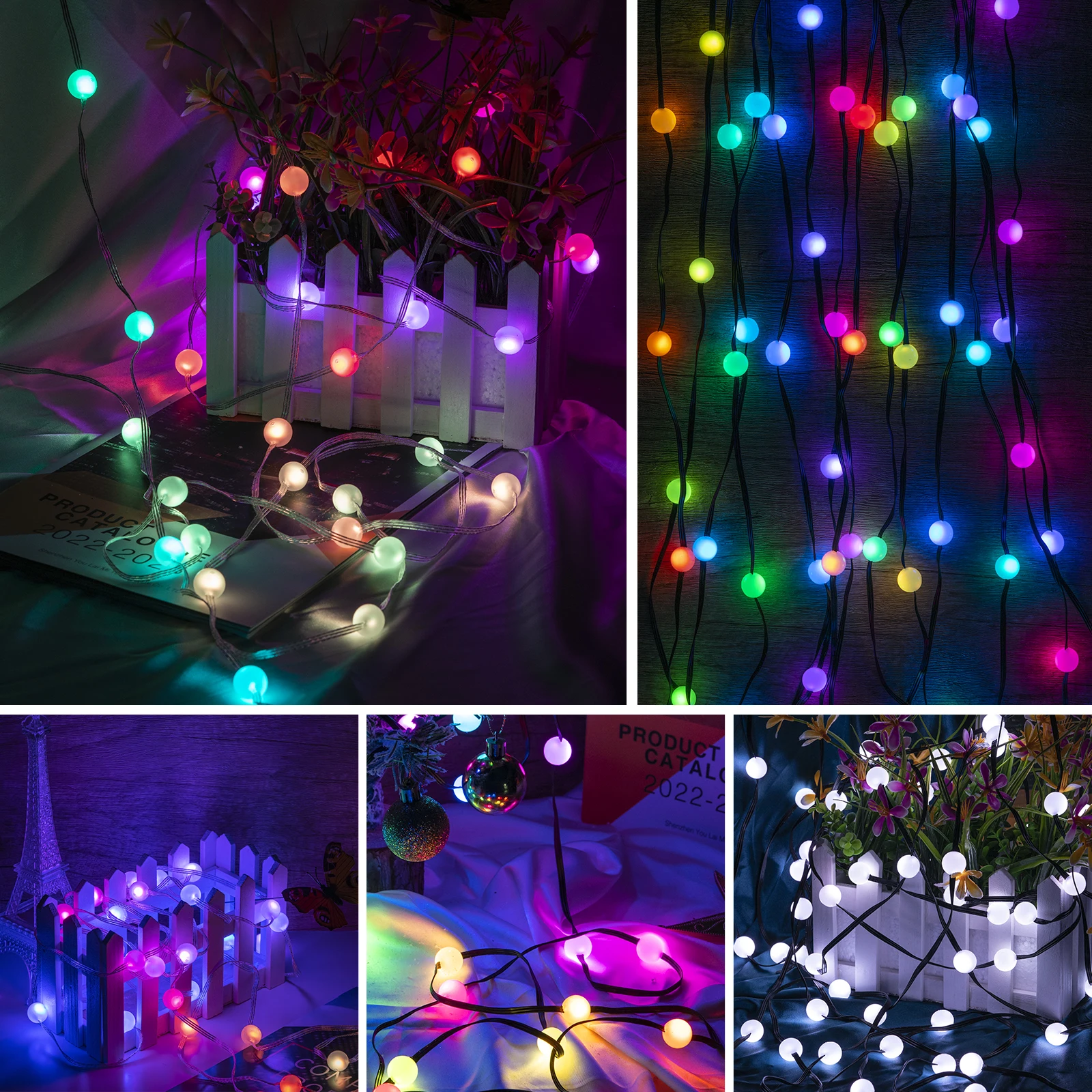 10m DC5V USB LED String Light Dreamcolor BT Music APP WS2812B Garland Fairy Lights for Home Birthday Party Decoration Waterproof