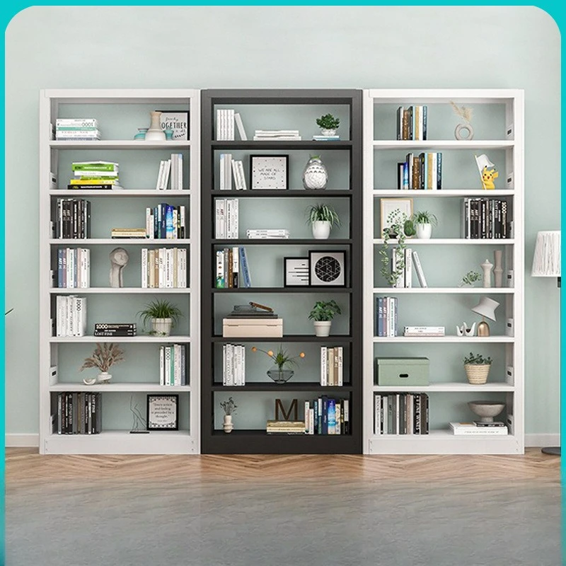 School library steel bookshelf manufacturer, reading room display cabinet disassembly and assembly bookshelf, book shelf factory