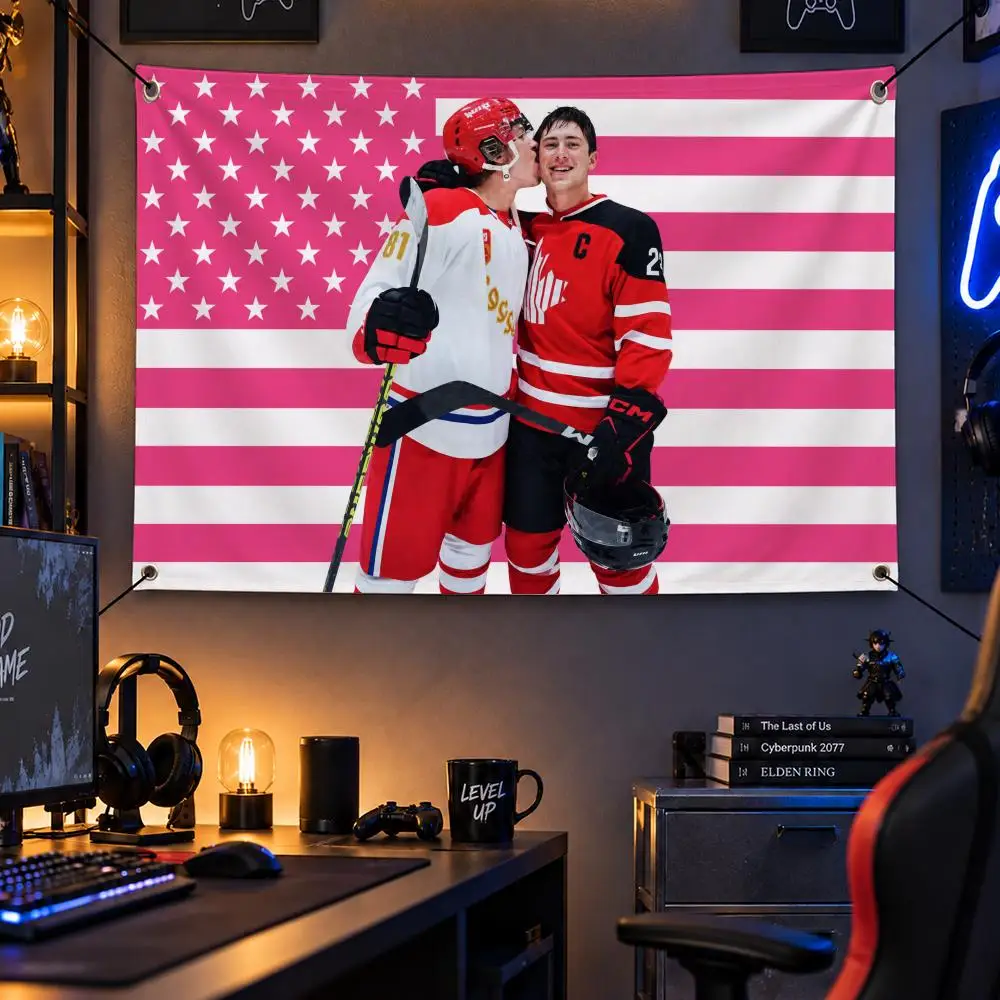 Book H-Heated Rivalry Flags Personalized Flag Room Dorm Camping Picnic Garage Bar Indoor Outdoor Wall Decor