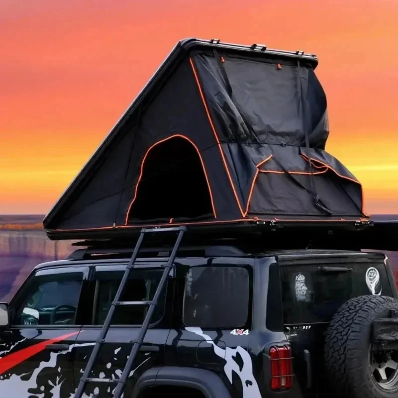 extra Space Triangle Aluminum Car Outdoor Rooftop Tent Camping