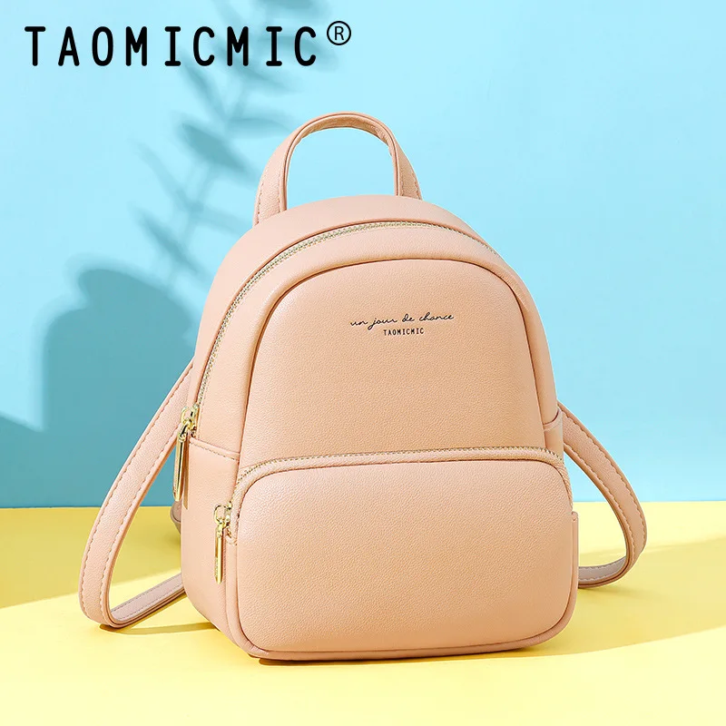 

Brand Designer Fashion Women Backpack Mini Soft Touch Multi-Function Small Backpack Female Ladies Shoulder Bag Girl Purse Blue