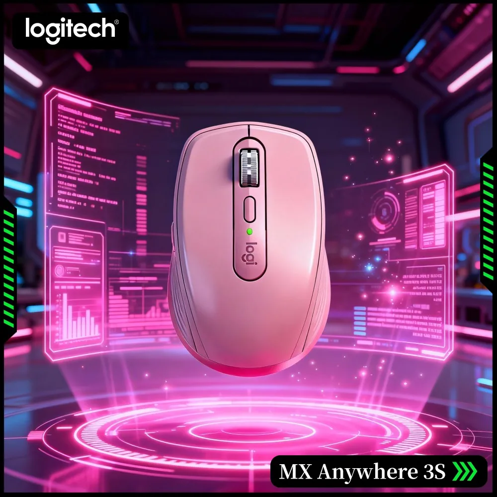 Wireless MX Anywhere 3S - Darkfield 8K DPI, 70-Day Battery, Hyper-Scroll, Great For Long Stream Tour & Remote Office