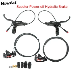 NowAct Electric Scooter Hydraulic Disc Brake Right Side With Sensor 2 Pin Male 140 160 180MM For Kugoo G2 Pro M4 M5 Langfeite L8