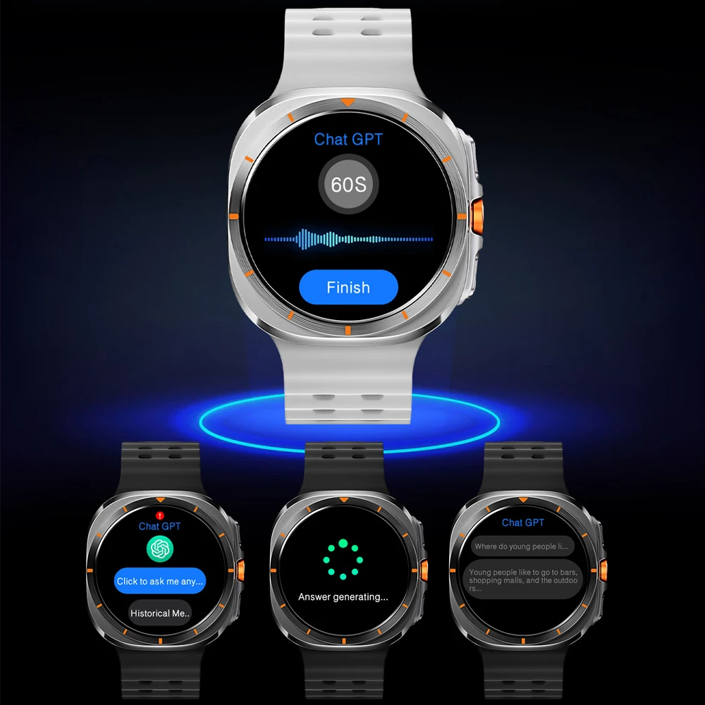 VALDUS 2025 جديد AMOLED Smartwatch الرجال امرأة البوصلة الرياضة عمر البطارية الطويل بلوتوث دعوة ساعة ذكية لسامسونج 7 أندرويد ios